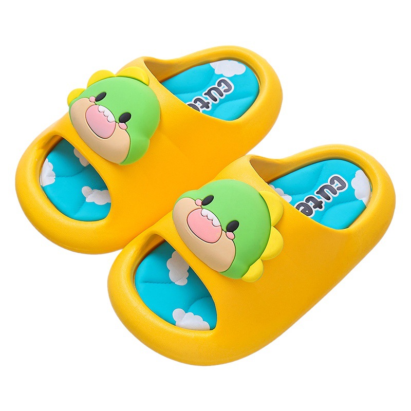 Zapatillas para niños verano niños y niñas casa interior lindo bebé de dibujos animados antideslizante baño sandalias medio y grande niños padre-hijo