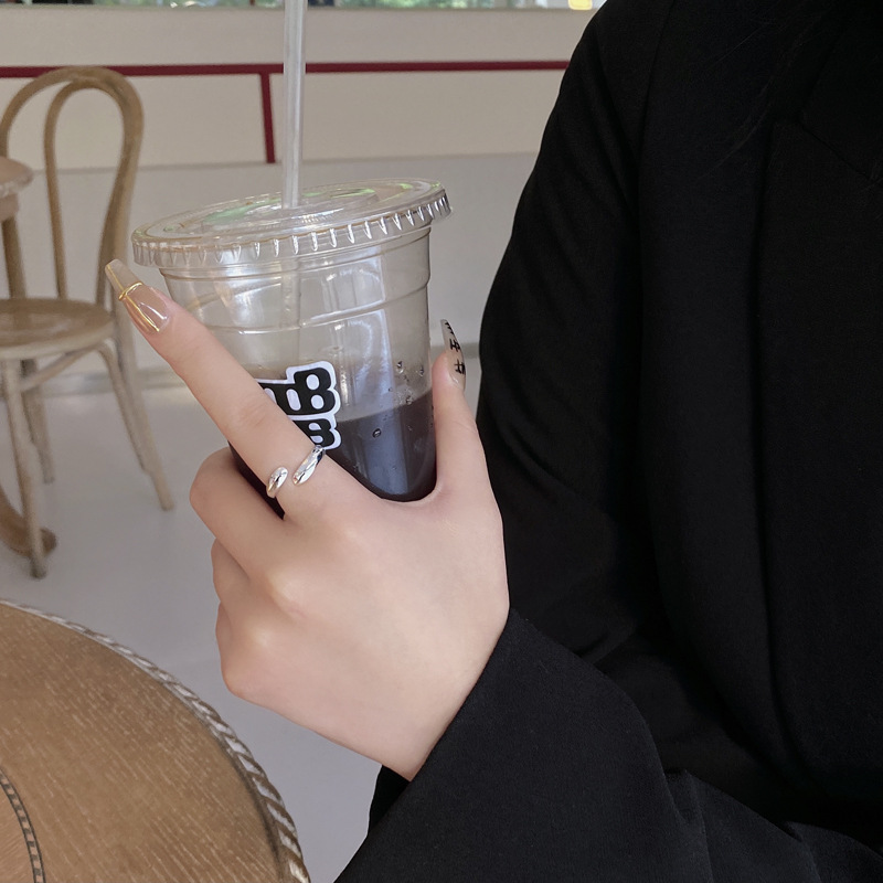 Fashion Geometric Sterling Silver Plating Open Ring 1 Piece