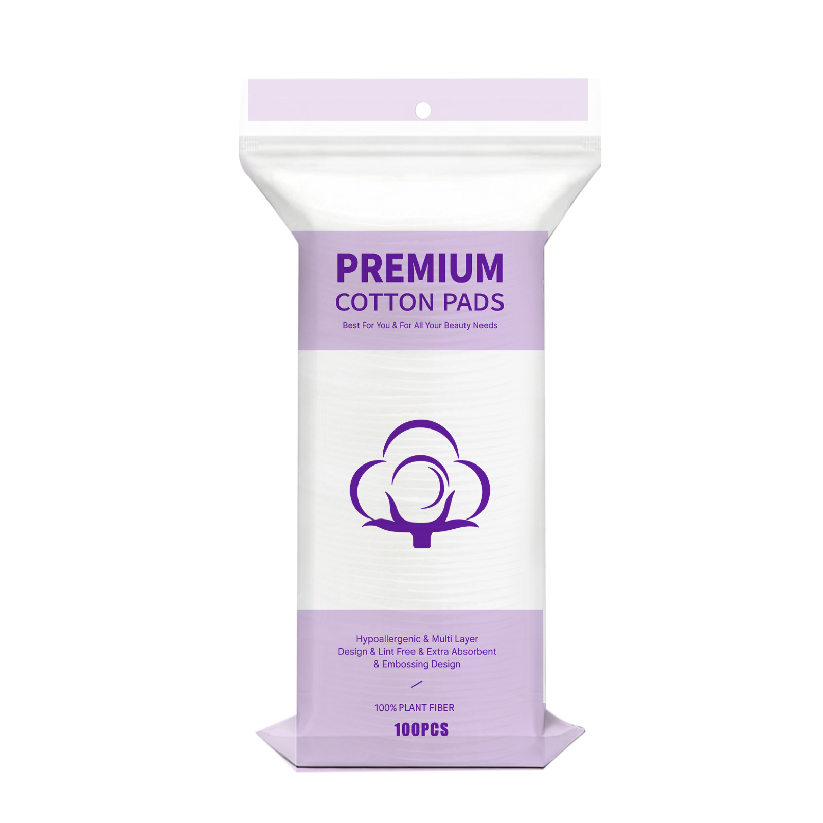 Inglés paquete de algodón cosmético de gran tamaño, algodón grueso, algodón de limpieza especial para la cara, algodón desmaquillable, gran comercio exterior transfronterizo