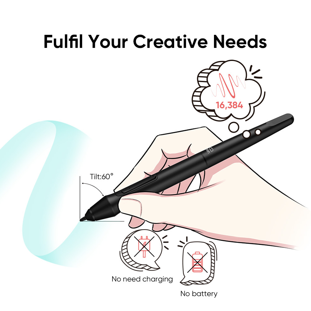 XP-PEN NEW Deco Mini7 V2 Digital Graphic Drawing Tablet 16K 2