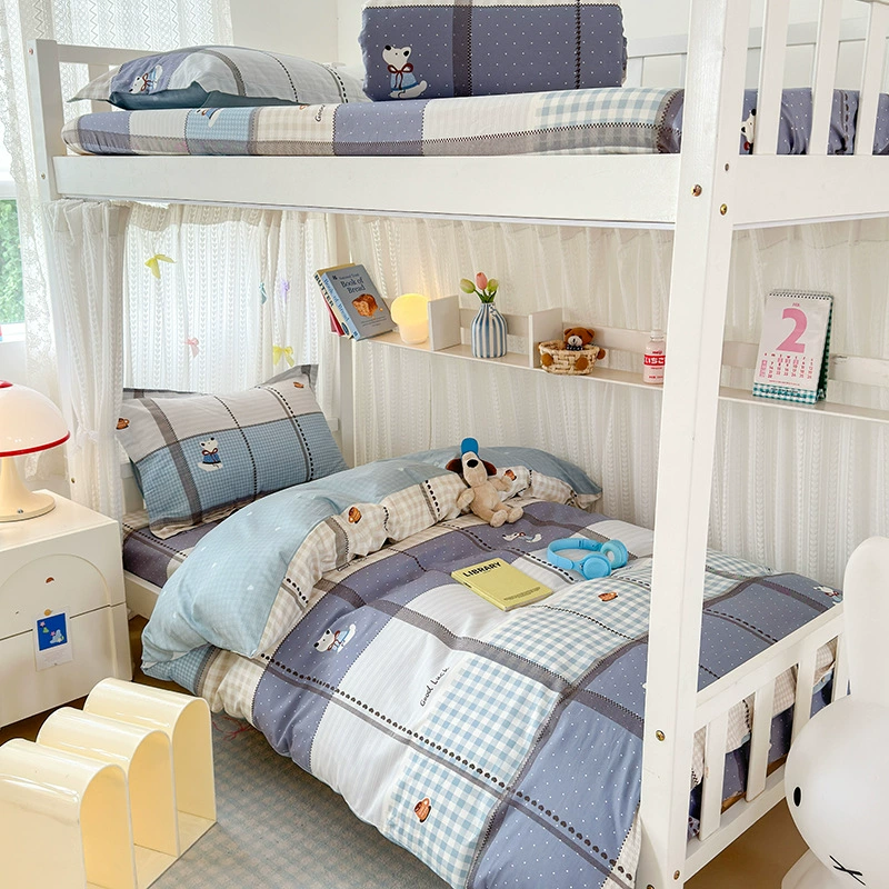 Cotton 3-Piece Bedding Set with Pillowcases — Breathable sheets in assorted cute prints