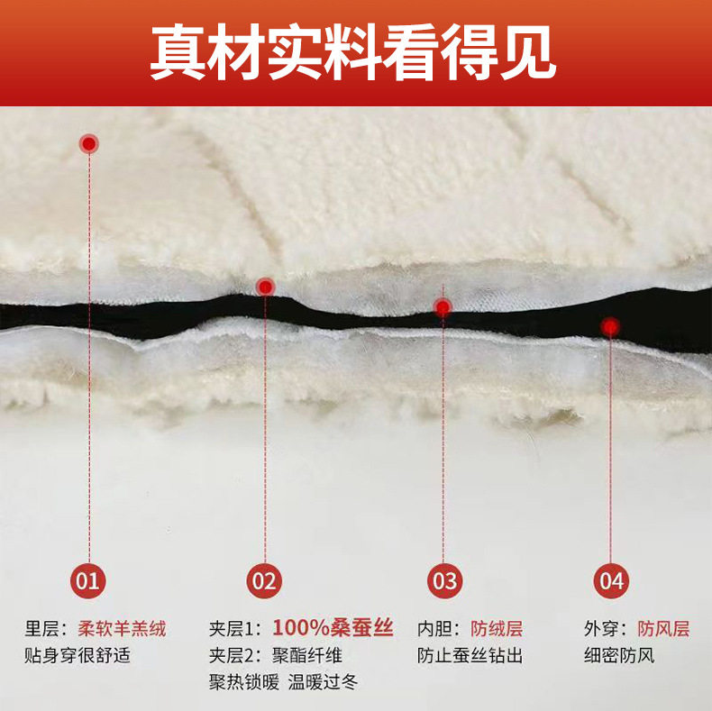 Quần legging giữ nhiệt nữ siêu dày lót nhung cừu, cạp cao, có bản nâng cấp đệm lưng và đầu gối — [Phiên bản cơ bản không có miếng đệm eo và miếng đệm đầu gối] Thư viện lụa cừu cừu cực dày, [Phiên bản nâng cấp của miếng đệm thắt lưng và đầu gối tích hợp] Thư viện lụa cừu cừu cực dày chi tiết 7