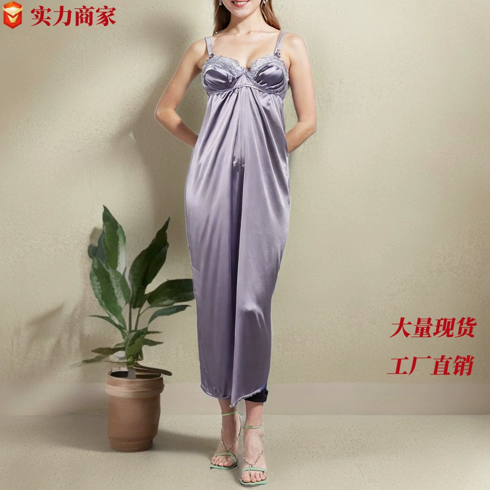 Готовое мусульманское женское ночное платье из Дубая, арабская нижняя одежда, сексуальная женская кружевная юбка на бретелях, кружевная юбка от производителя