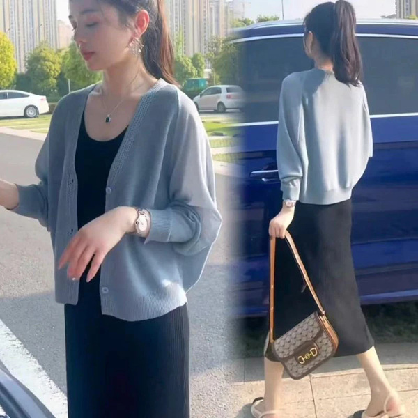 Brand silk cardigan