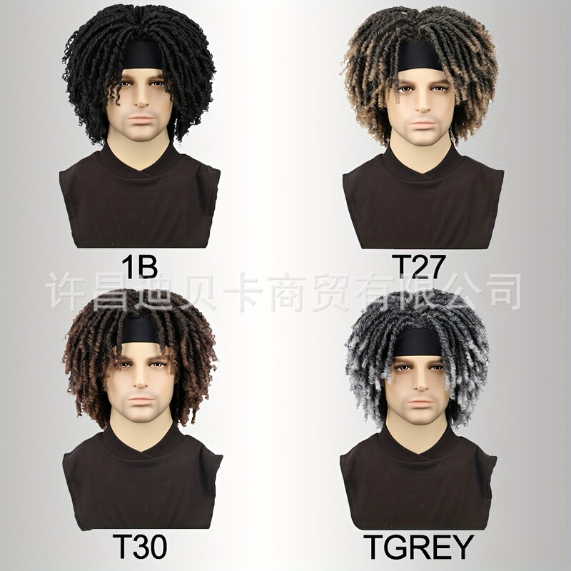 許昌外国貿易化学繊維ウィッグチューブカーブ中空アフロドレッドヘアアイスリボンヘッドギアアフロドレッドヘアウィッグ|undefined