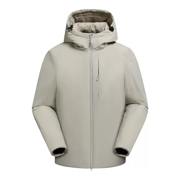 Lightweight PI cotton aerospace cotton thermal jacket for men and women, autumn and winter outdoor windproof and water-repellent hooded coat