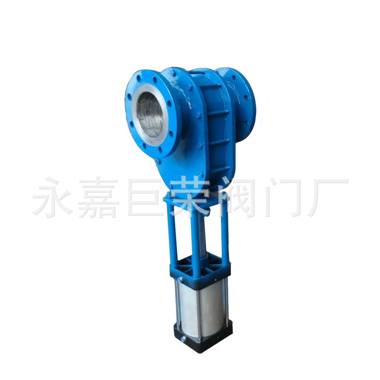 南高阀门 气动陶瓷双闸板阀 Z644TC耐磨耐冲刷干灰阀 陶瓷阀