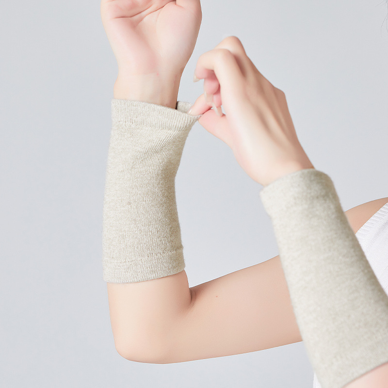 秋冬カシミヤウールベルベット腕保温男女手首カバー関節ニット保温厚防寒通気運動