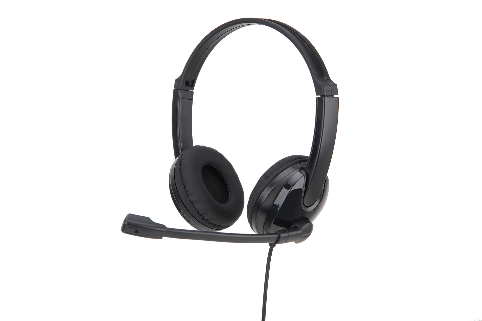 Wearing wired USB with remote control for learning, office, education, teaching, and communication earphones_voghion.com