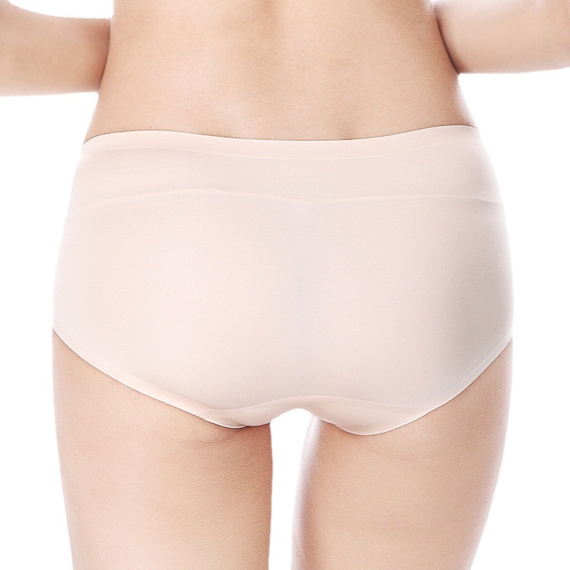夏季薄款透气冰丝莫代尔内裤女提臀中腰大码无痕内裤批发定制外贸
