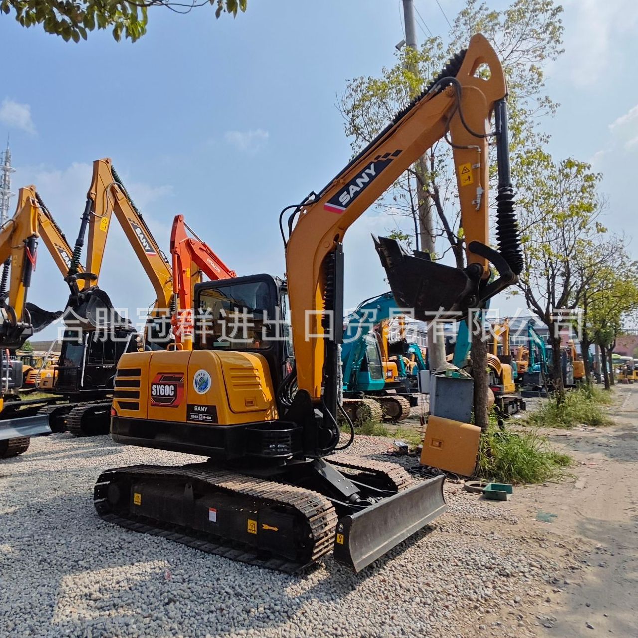 Máquinas de construcción suministradas directamente transfronterizas excavadoras pequeñas SANY Sanysy60 excavadoras gancho