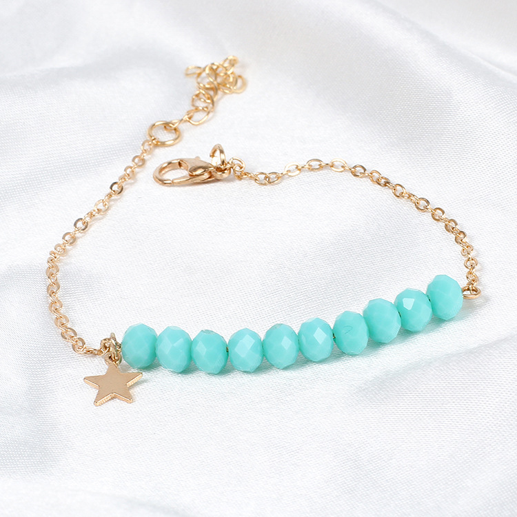 4g Weight Bracelets Classification Women'S Gender White, Red, Green Color  New Simple Crystal Bracelet 2