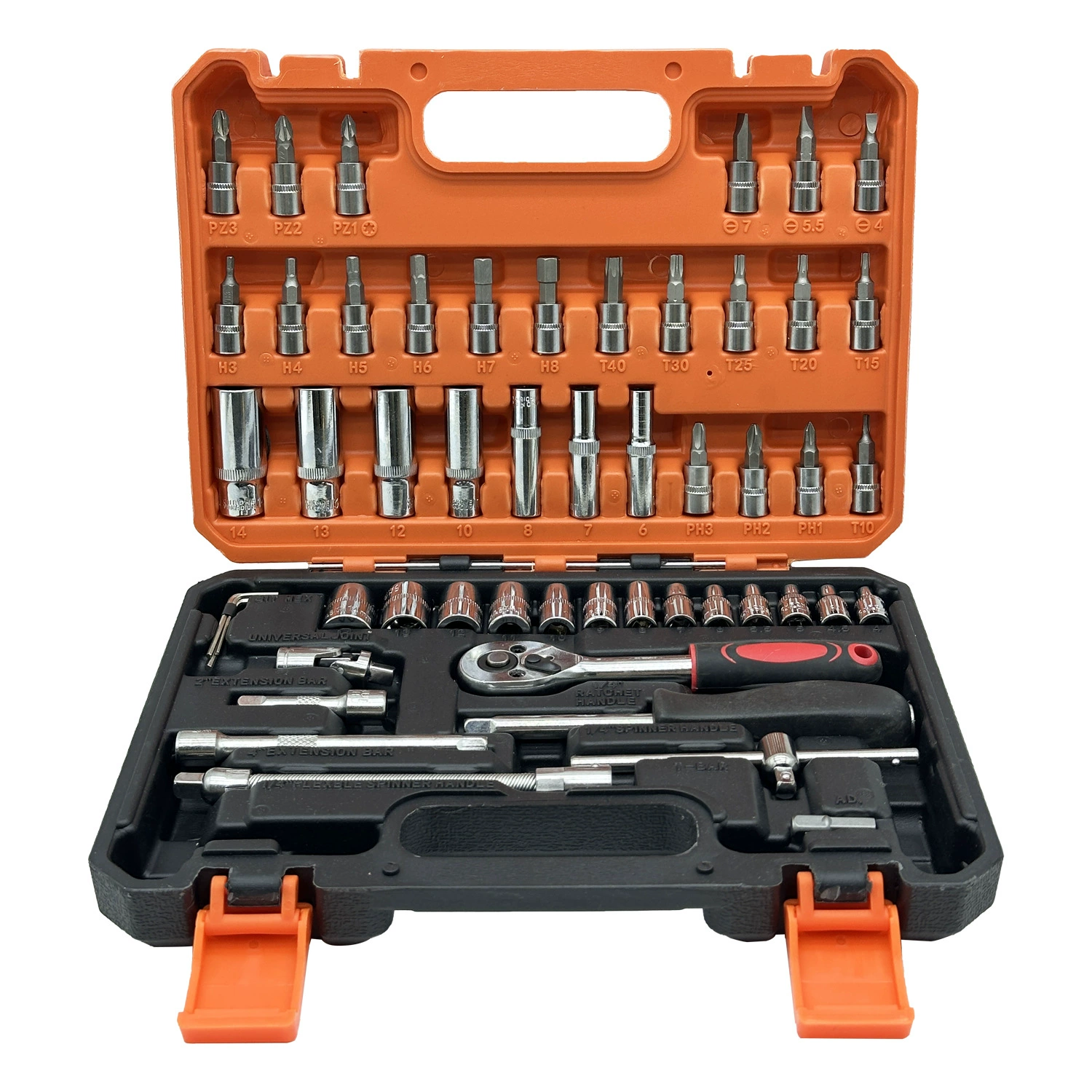 Universal wrench for repair, gloves, professional tools set