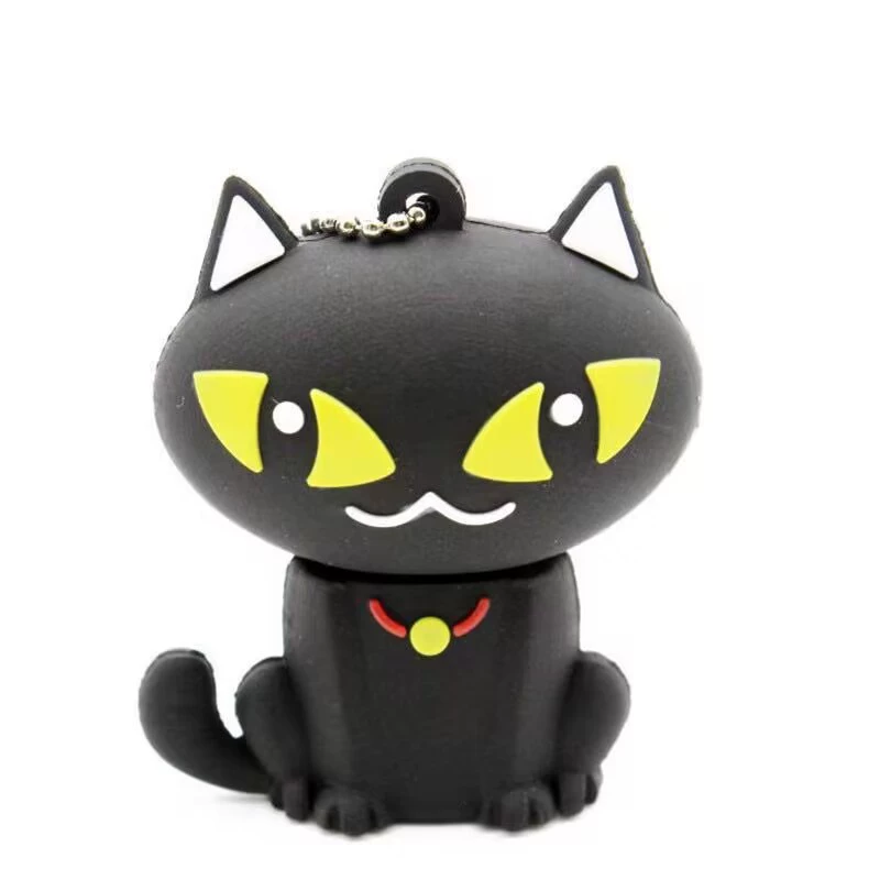 USB флеш-накопитель Hello Kitty, силикон/ПВХ брелок, ёмкости 1 ГБ–1 ТБ