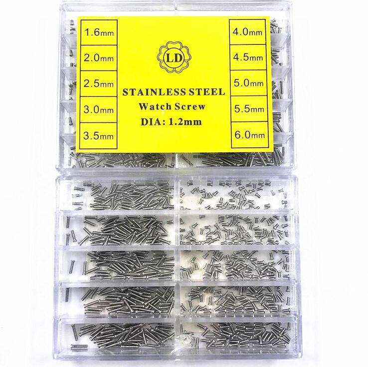 修表配件 十字螺丝 表后盖螺丝 盒装螺丝  手表螺丝