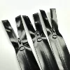 No. 5 waterproof glossy 50cm opening and tail black