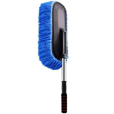 brush mop, Car cleaning tools - blue-fiber-wax-mop