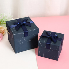 New Christmas and Birthday Gift Bow Tie Gift Box with Square Top and Bottom Cover, Exquisite Creative Mother's Day Gift Box