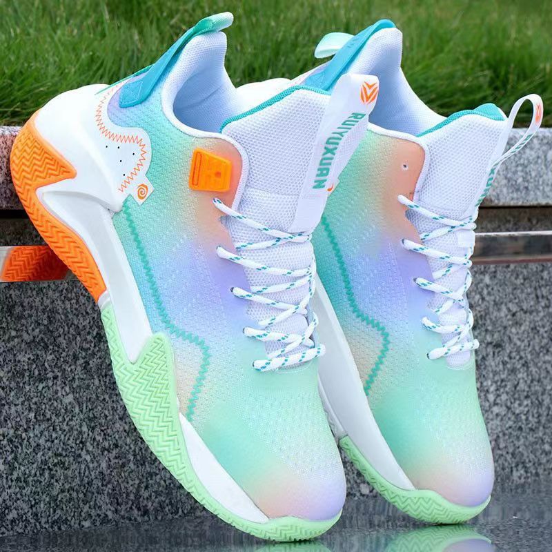 Zapatos de baloncesto juvenil de comercio exterior, zapatos deportivos al aire libre, zapatos de baloncesto cómodos de moda coreana