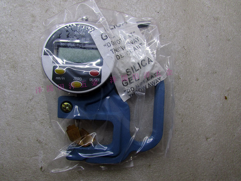 正品桂林桂量数显测厚规0-10*30mm电子厚度表