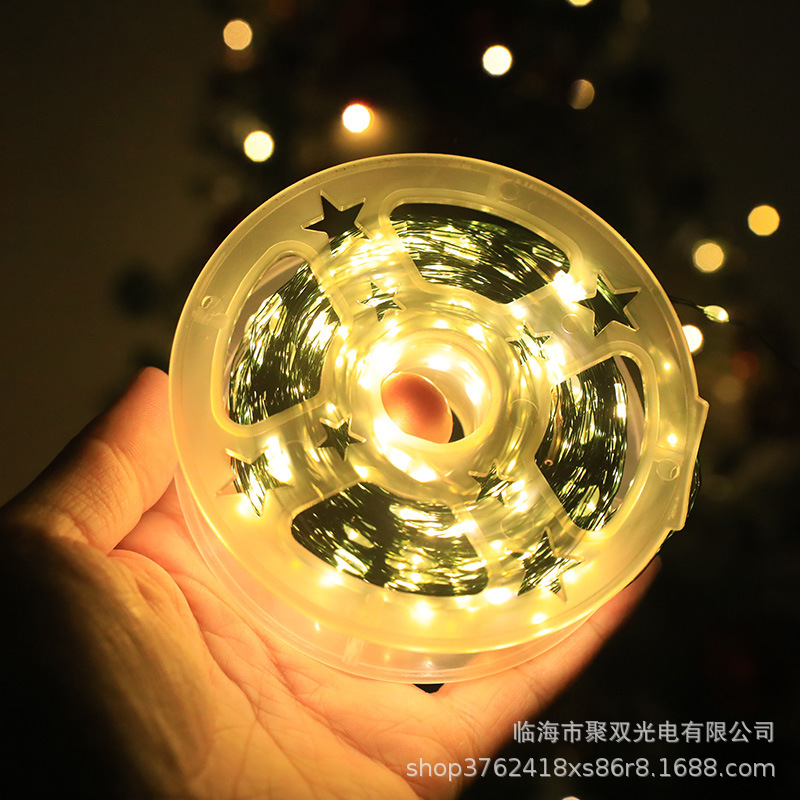 Cross-Border All-Copper Wire Led Linear Lights with Complete Documentation, Copper Wire Lights for Outdoor Festival Courtyard Decoration with Remote Control Colored Lights