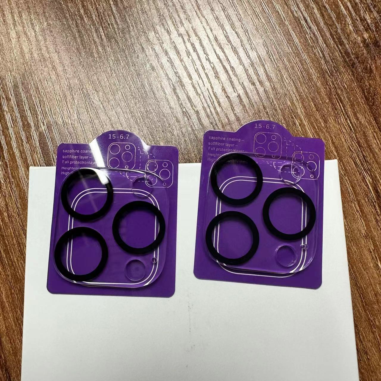 Aplicable a la serie iPhone15 3D película de lente de vidrio integrada Apple 15Pro Cámara protección de lente de pantalla de seda