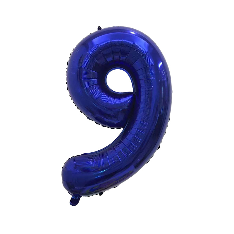 Versión americana verde digital flotante vacío globo de película de aluminio 32 pulgadas oro medio globo digital 34 pulgadas globo decoración al por mayor