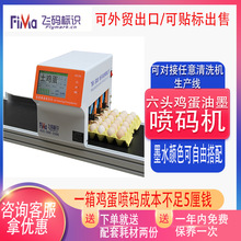 六头鸡蛋喷码机流水线整盘2秒喷完好操作智能软件输送带蛋壳喷码