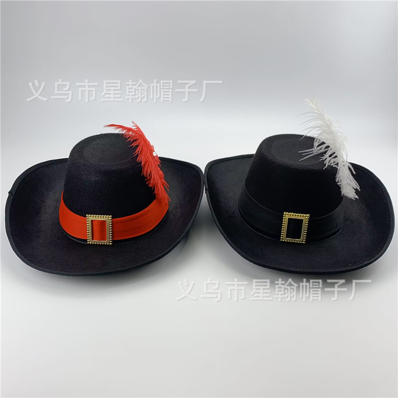 Estrellas americanas y rayas cinta vintage alto sombrero mago etapa rendimiento Festival fieltro paño recto sombrero alto