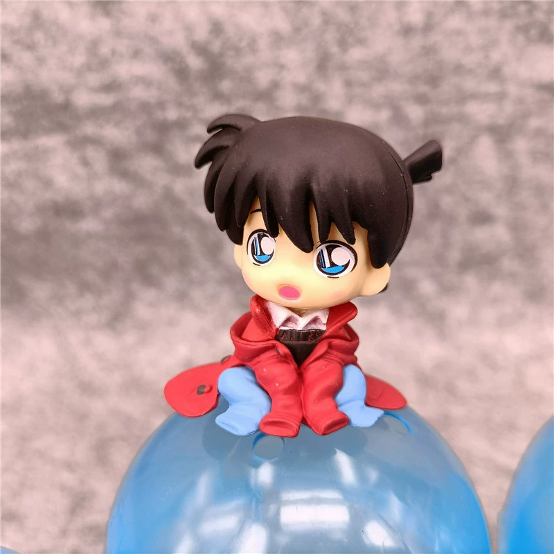 Фигурка капсульной яйца Gashapon Detective Conan Q-версия 6-го поколения (PVC) 4 см, скорлупа яйца + кукла + бумага