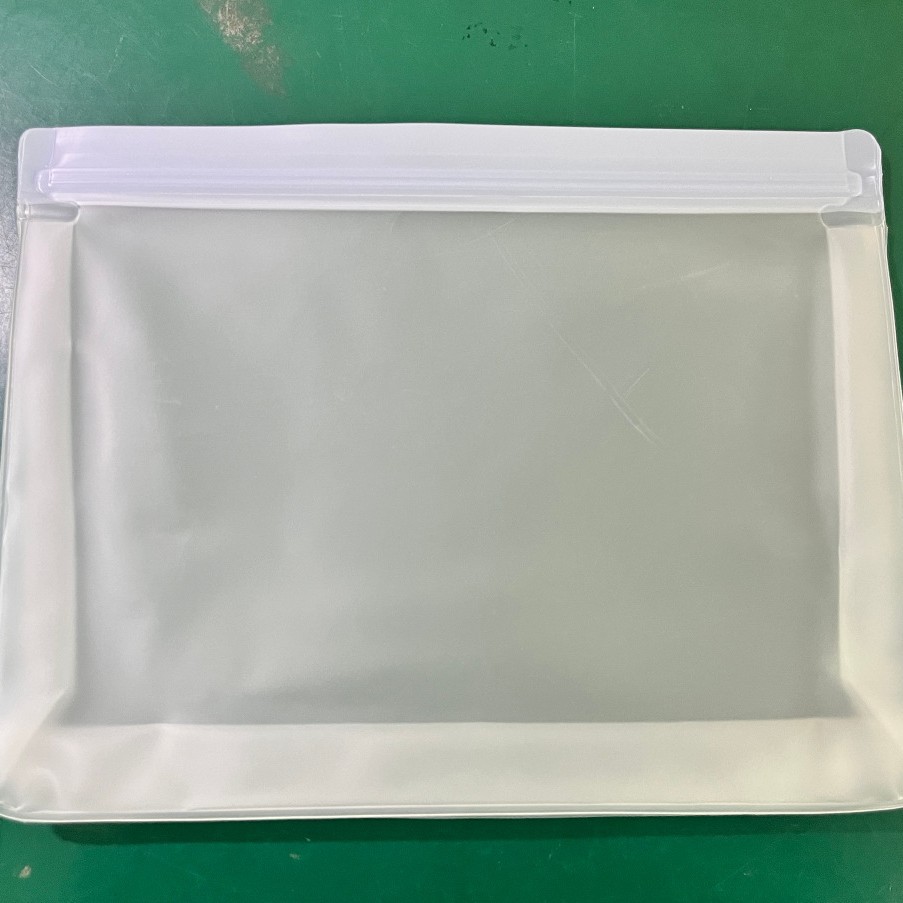 Bolsa de conservación de alimentos PEVA esmerilado transparente refrigerador de almacenamiento de sub-embalaje de refrigerios bolsa de almacenamiento de alimentos sellada congelada