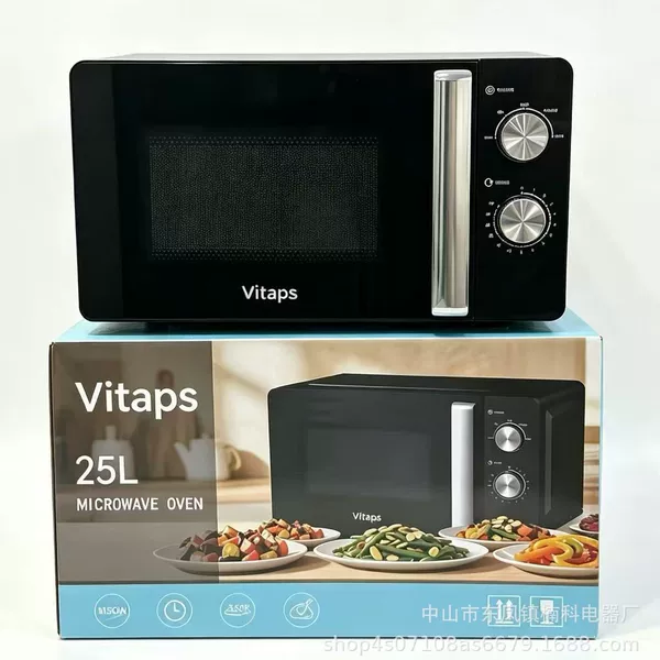 European standard cross-border 25L rotating disc heating household intelligent multi-function reservation timing microwave oven factory wholesale