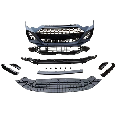 Suitable for 19-26 Models of Audi A6L Front Bumper Modification and Upgrade to Rs6 Front Bumper, Front Grille, Front Lip (Big Surrounded) - 19-26-models-rs6-front-bumper-with-grille