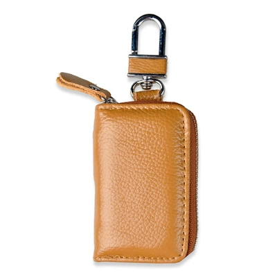 Car key bag Hot-Selling Fashionable Leather Car Key - figure-brown