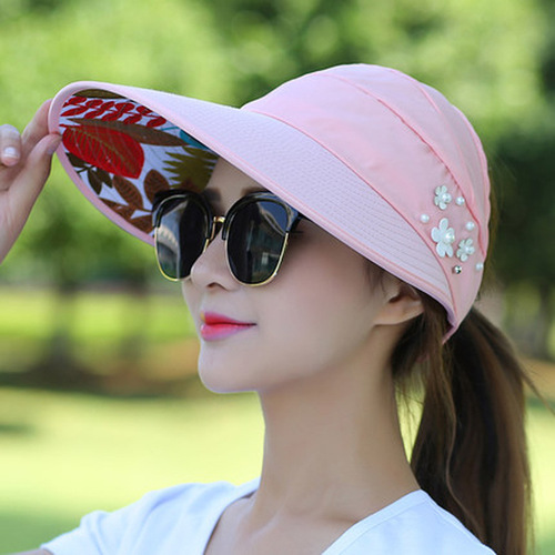 Headband Hat Women Korean Style New Outdoor Sports Fisherman Hat Casual Versatile Sunscreen Foldable Sun Hat Wholesale
