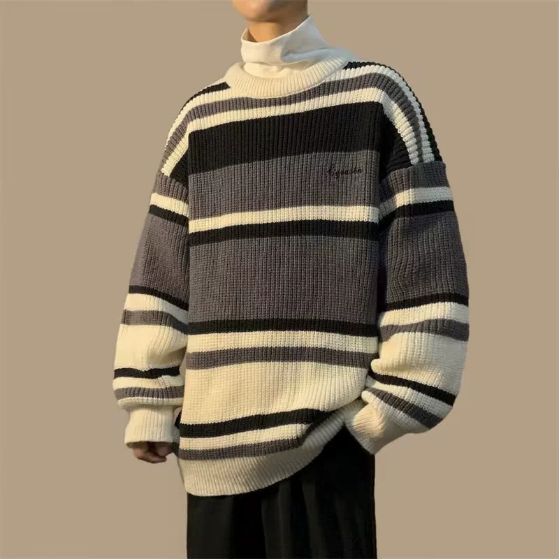 Демисезонный свитер, вязаная рубашка, куртка, oversize, стиль высокого качества