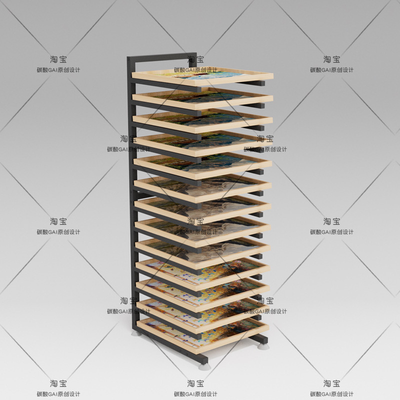 Single-Sided Art Board Storage Display Rack, Suitable for Oil Paintings, Wrenches, Photo Frames, Storage, and Organization