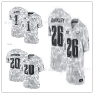 Nfl Eagles Eagles Football Uniform No. 26 Barkley 1 # Hurts 20. # Tribute to White Jersey