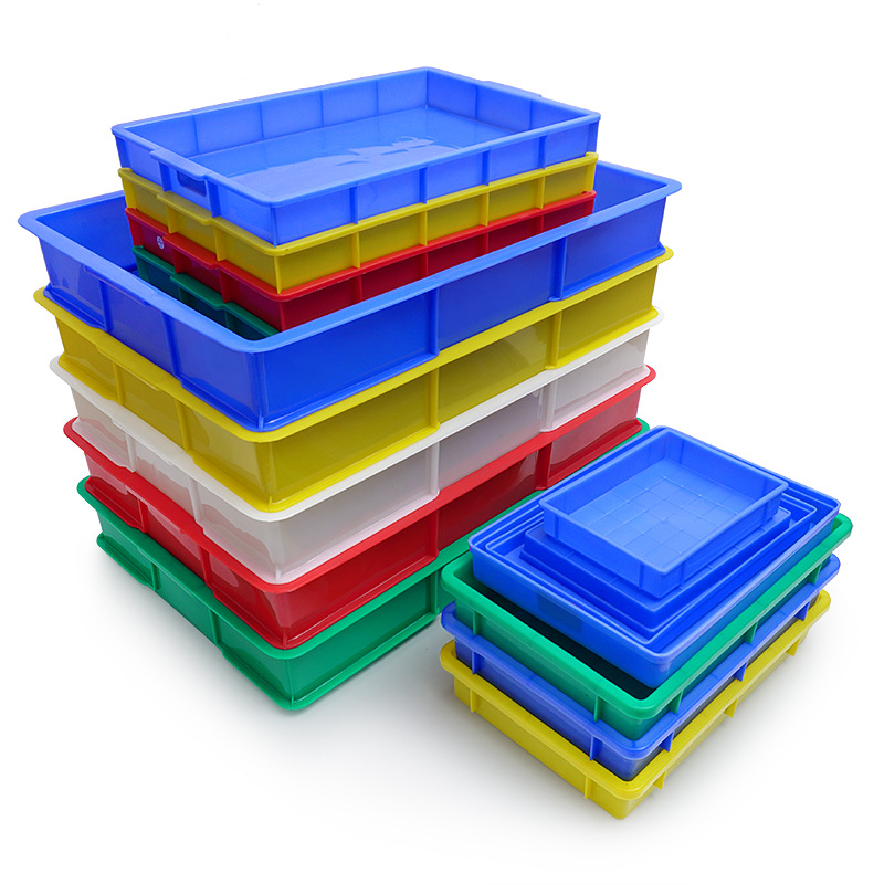 厂家现货塑料方盘托盘 塑料周转箱胶盆 320*230*45mm 彩色胶盒