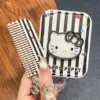 Black and white sticker kt [makeup mirror + comb + kt hand ring + three-dimensional kt]