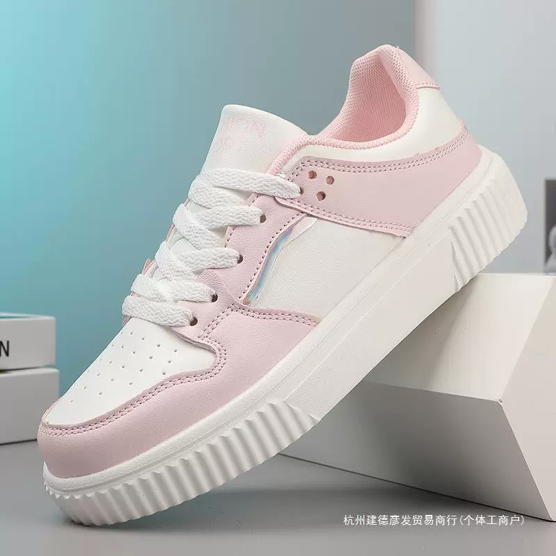 Trend white shoes, universal casual footwear, sneakers