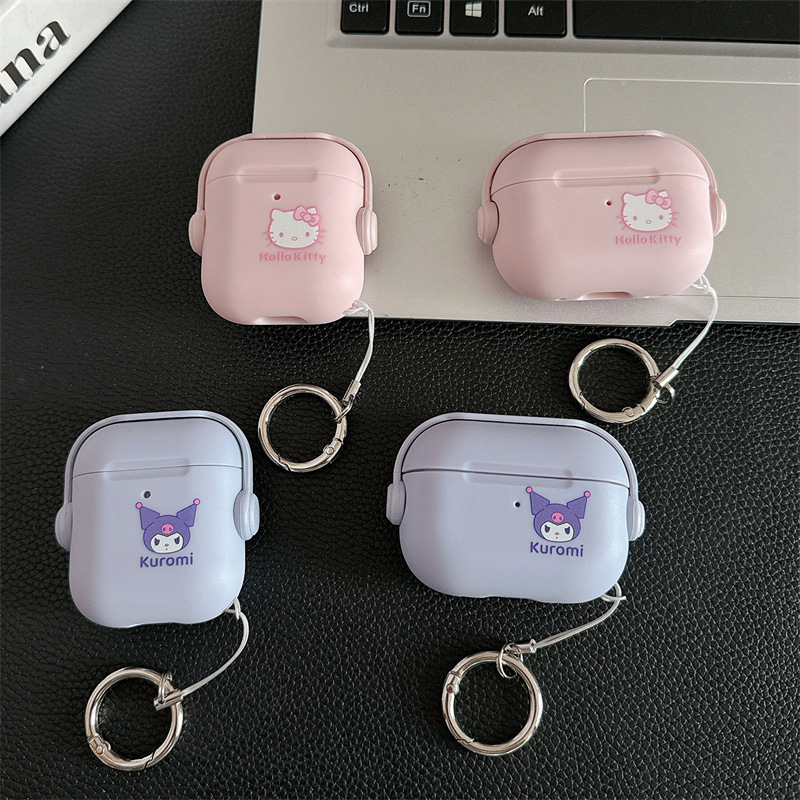 Cute Kt Cat Kuromi AirPods 4Th Generation Protective Cover Suitable for Second Generation 3Rd Generation Pro2 Apple Bluetooth Headphone Shell