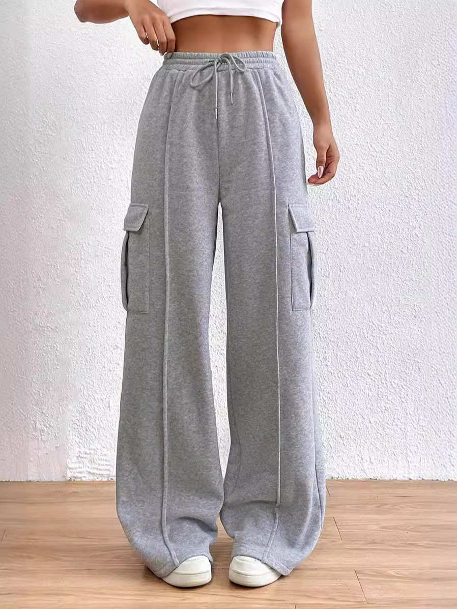 Autumn trousers, drawstring, elastic waist