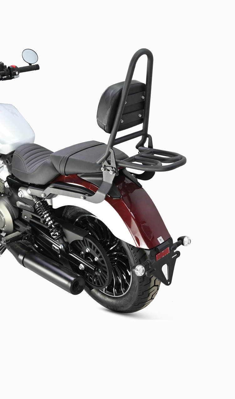 Suitable for Benda gray stone 250 backrest rear tail rack tail rack tail wing curved bow folding backrest modified thick carbon steel