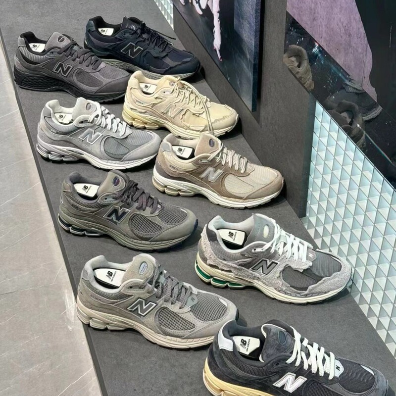 Langxin Bailunwei Nb2002Rc Unisex Running Shoes Casual Retro Sports Shoes Thick-Soled Dad Shoes Breathable Height-Increasing