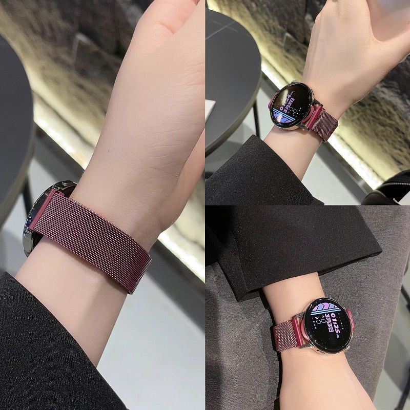 New Milan Metal Magnetic Watch Strap Suitable for Huawei Watch Watch4Gt4Gt32Gt5 Glory Samsung Men and Women
