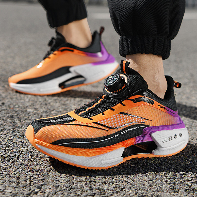 Jue Shadow 3 zapatos de corrida de placa de carbono para hombres y mujeres zapatos de entrenamiento de velocidad botón giratorio zapatos de trotar ultraligero 31 - 44