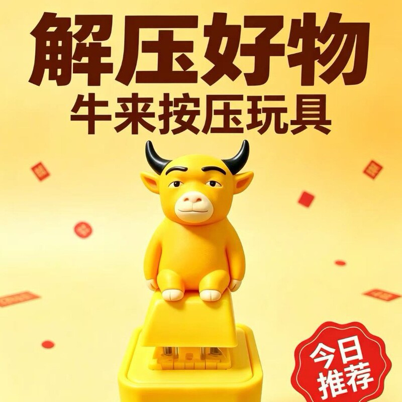 New Abstract Cow-shaped Stress Relief Gadget, Desktop Decompression Trendy Toy, Finger Press Toy with Sound Button New Abstract Cow-shaped Stress Relief Gadget, Desktop Decompression Trendy Toy, Finger Press Toy with Sound Button
