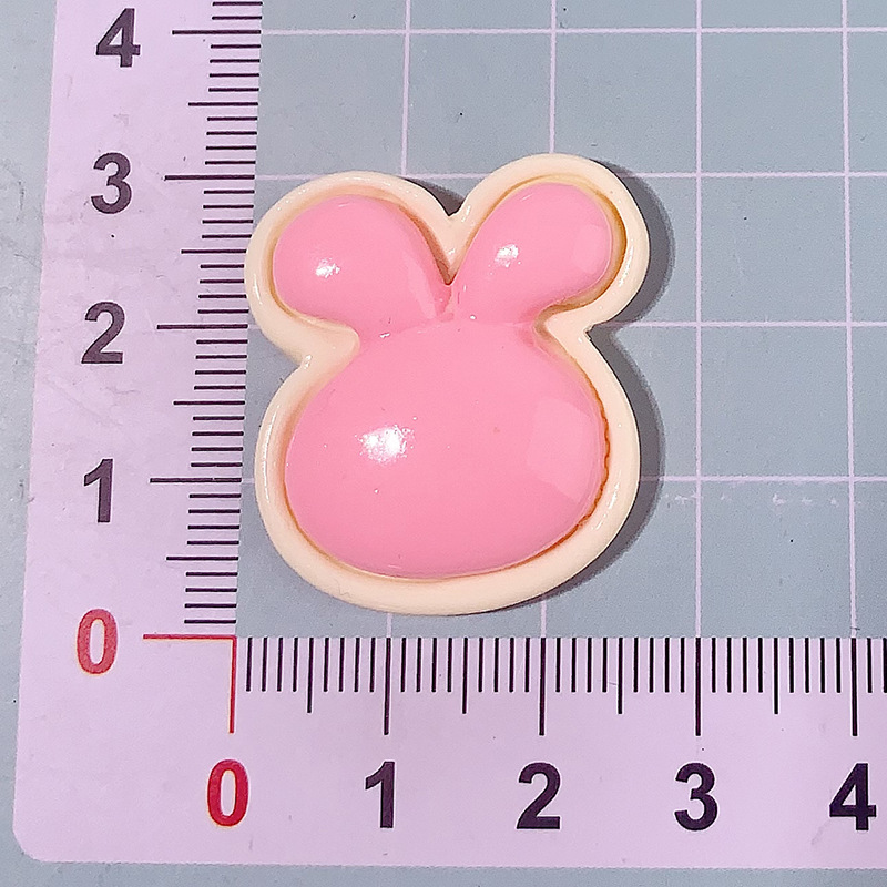 Nuevo dibujo animado trazado pequeño Mickey diy accesorios de resina tocado clips de cabello crema goma botones de zapatos materiales hechos a mano al por mayor