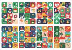 CM2107013跨境聖誕日曆貼紙 降臨歷貼紙 24數字貼紙 倒計時貼紙